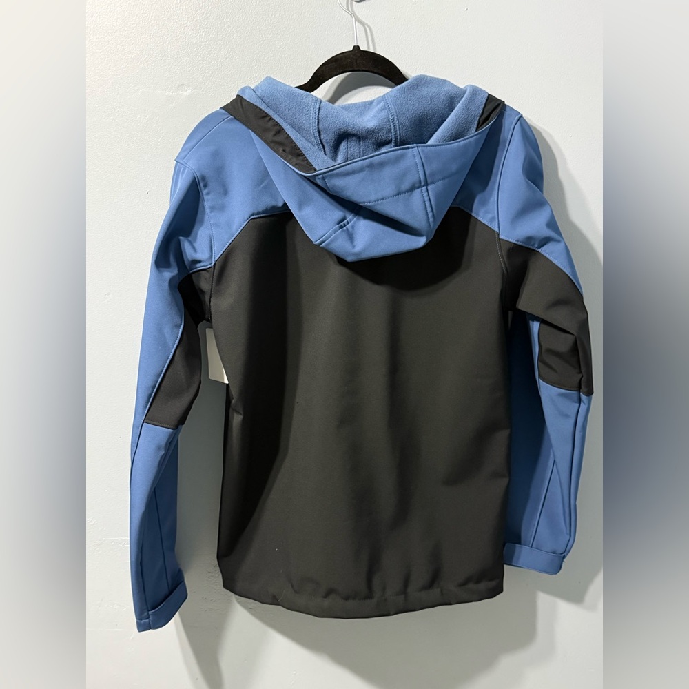 Columbia Thunder River Hooded Softshell Jacket Blue Black Men XS XM0481 1882411 - Picture 2 of 11